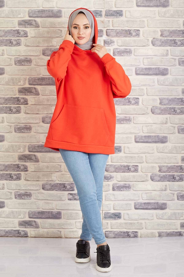 MD - Tres Puf Sweat 100MD10122 Turuncu