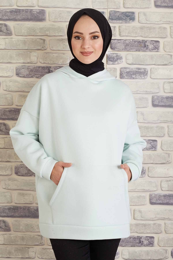 MD - Tres Puf Sweat 100MD10122 Su Mavisi (1)