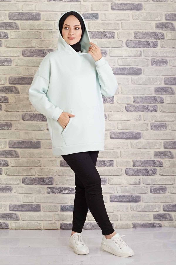 MD - Tres Puf Sweat 100MD10122 Su Mavisi