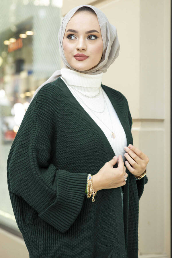 E - Triko Hırka Zümrüt (1)