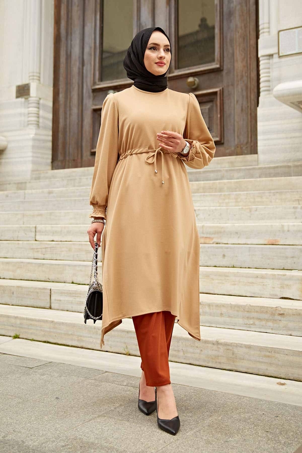 MD - Tünel Kemerli İkili Takım 100MD10185 Camel - Taba
