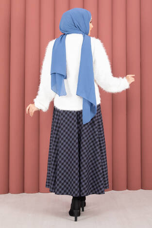 Vera Önden Bağlamalı Peluş Hırka Ekru - Thumbnail