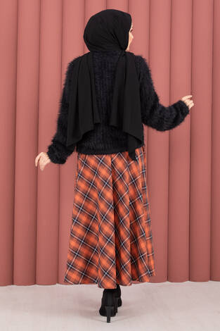 Vera Önden Bağlamalı Peluş Hırka Siyah - Thumbnail