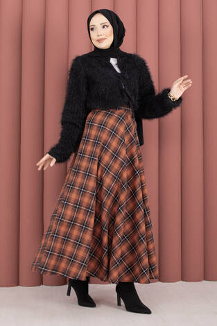 Verev Ekose Desen Etek Kiremit - Thumbnail