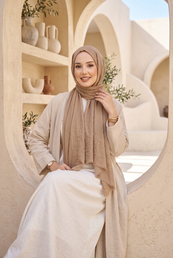 Vsc - Viole Vual Şal Serisi Camel (1)