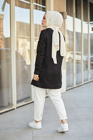 EMR Wiev Tunik 3854-1 Siyah - Thumbnail