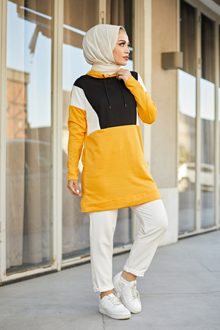 EMR Wiev Tunik 3854-5 Sarı - Thumbnail