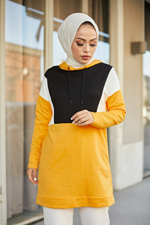 - EMR Wiev Tunik 3854-5 Sarı (1)