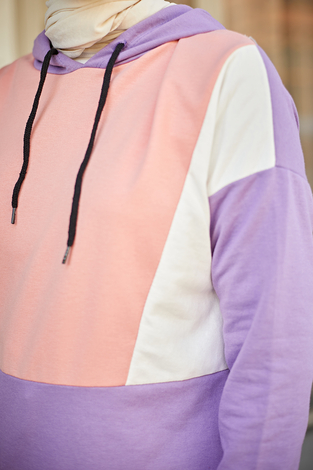 EMR Wiev Tunik 3854-7 Lila - Thumbnail