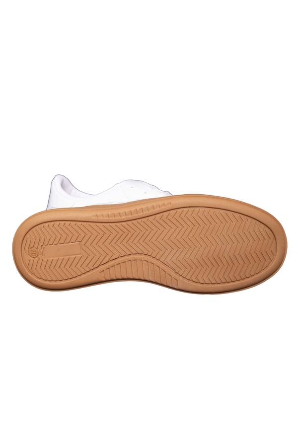 Yan Şerit Detaylı Sneaker Spor Ayakkabı Beyaz - 7