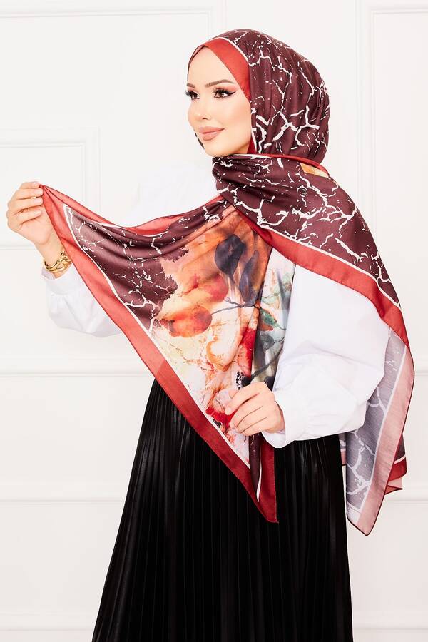 Yaprak Desen Soft Şal -4 Yaprak Desen Soft Şal -4
