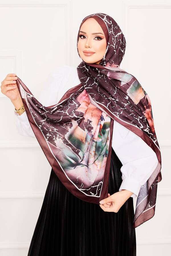 Yaprak Desen Soft Şal -5 Yaprak Desen Soft Şal -5
