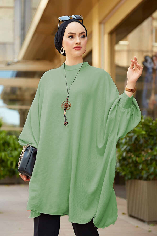 MD - Yarasa Kol Aerobin Tunik 100MD-10358 Mint (1)