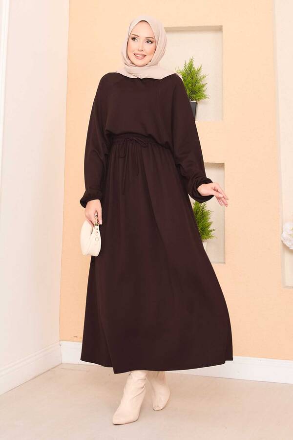 Gly - Yarasa Kol Crop Etek Tesettür Takım Kahve (1) Gly - Yarasa Kol Crop Etek Tesettür Takım Kahve (1)