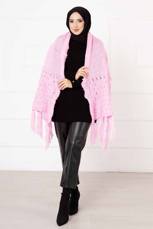 Yün Şal Pembe - Thumbnail