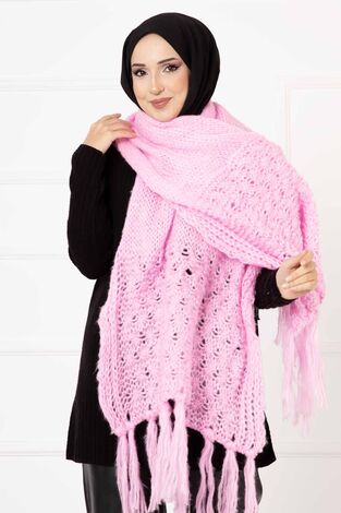 Yün Şal Pembe - Thumbnail