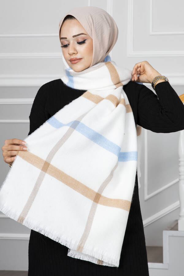 Bi̇l - Kareli Model Tesettür Şal -3