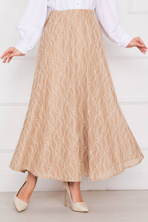 MD - Zincir Desen Dantel Etek Vizon (1) MD - Zincir Desen Dantel Etek Vizon (1)