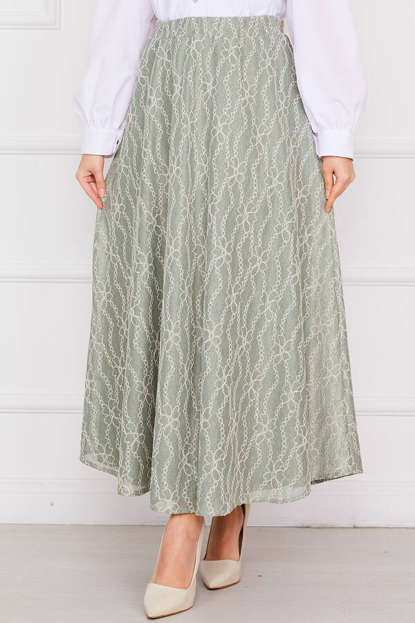 MD - Zincir Desen Dantel Etek Yeşil (1)